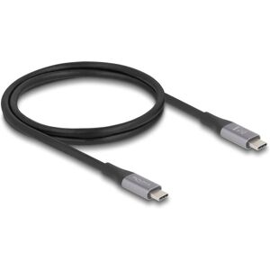 DeLOCK 81191 USB4 Gen 2x2 1m USB C Kabel - Schwarz/Grau - Unterstützt 40 Gbps, 8K 60Hz DeLOCK 81191 USB4 Gen 2x2 1m USB C Kabel - Schwarz/Grau - Unterstützt 40 Gbps, 8K 60Hz