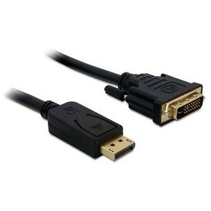 Delock Displayport > DVI 24+1 St/St 2m DVI-D Delock Displayport > DVI 24+1 St/St 2m DVI-D