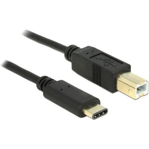 Delock USB Cable 2m USB 2.0 Type-C to Type-B Black Delock USB Cable 2m USB 2.0 Type-C to Type-B Black