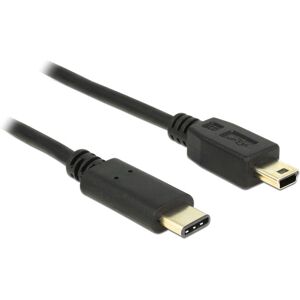DeLOCK 2m USB-C zu Mini-USB B Kabel - Schwarz DeLOCK 2m USB-C zu Mini-USB B Kabel - Schwarz