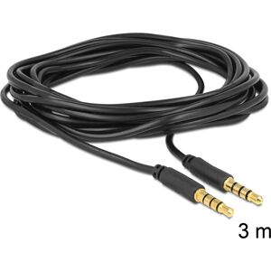 DeLOCK 3,5 mm - 3,5 mm, câble audio 3m Noir DeLOCK 3,5 mm - 3,5 mm, câble audio 3m Noir