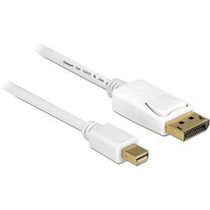 DeLOCK 83484 DisplayPort Kabel - 5m Hvid DeLOCK 83484 DisplayPort Kabel - 5m Hvid