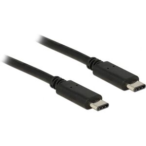 DeLOCK 0,5m USB C auf USB C Kabel - Schwarz - Datenübertragung DeLOCK 0,5m USB C auf USB C Kabel - Schwarz - Datenübertragung