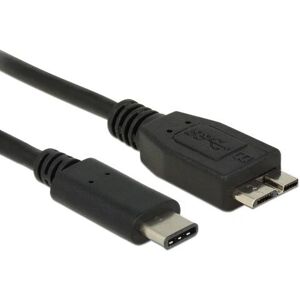 DeLOCK 0,5m USB3.1 C - MicroUSB3.1 B USB Kabel - Schwarz DeLOCK 0,5m USB3.1 C - MicroUSB3.1 B USB Kabel - Schwarz
