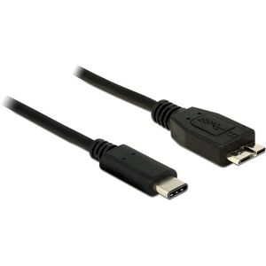 Delock 1m USB 3.1 kabel - Sort - Data & Opladning Delock 1m USB 3.1 kabel - Sort - Data & Opladning