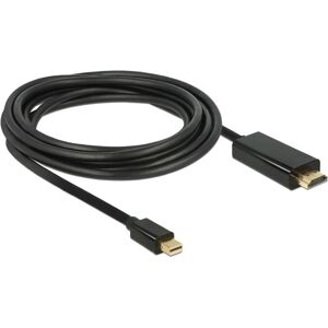 DeLOCK 83700 Video Kabel Adapter - 3m HDMI Mini DisplayPort Schwarz DeLOCK 83700 Video Kabel Adapter - 3m HDMI Mini DisplayPort Schwarz
