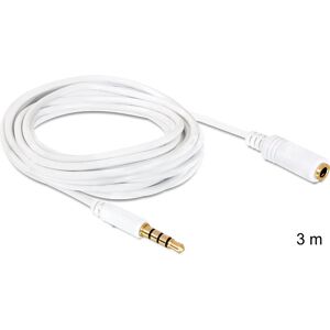 Câble audio stéréo DeLOCK 84483 3,5 mm - 3m - Blanc Câble audio stéréo DeLOCK 84483 3,5 mm - 3m - Blanc