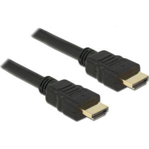 DeLOCK 84751 HDMI Cable - 0.5m - Black - HDMI 2.0 Compatible DeLOCK 84751 HDMI Cable - 0.5m - Black - HDMI 2.0 Compatible
