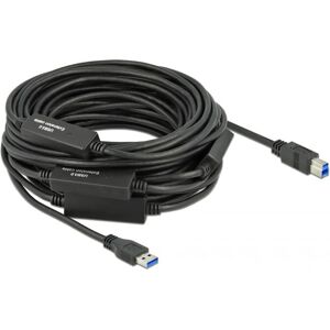 DeLOCK USB-Kabel 20m aktiv USB 3.2 Gen 1 Schwarz DeLOCK USB-Kabel 20m aktiv USB 3.2 Gen 1 Schwarz