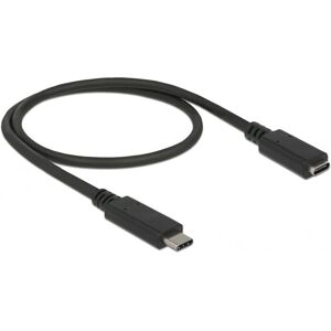 DeLOCK USB-C 0,5 m Verlängerungskabel - Schwarz - USB 3.1 Gen 1 DeLOCK USB-C 0,5 m Verlängerungskabel - Schwarz - USB 3.1 Gen 1