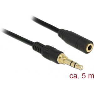 Câble audio DeLOCK 85590 - 5m Jack stéréo - Noir Câble audio DeLOCK 85590 - 5m Jack stéréo - Noir