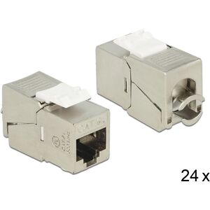 Delock RJ45/LSA Cat.6A - Netværksmodul - Hvid - Metal Delock RJ45/LSA Cat.6A - Netværksmodul - Hvid - Metal