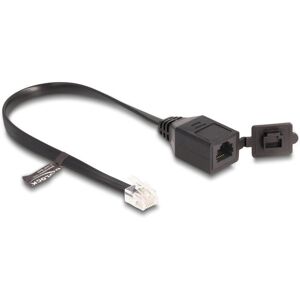 Cable de extensión telefónica DeLOCK 88009 - 20cm - Negro - RJ12 Cable de extensión telefónica DeLOCK 88009 - 20cm - Negro - RJ12