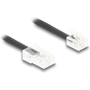 DeLOCK 88481 Spiral Telephone Cable - 5m, Black DeLOCK 88481 Spiral Telephone Cable - 5m, Black