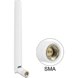 Antenne Omnidirectionnelle DeLOCK 88790 - 2.5 dBi, Blanc, RF SMA Antenne Omnidirectionnelle DeLOCK 88790 - 2.5 dBi, Blanc, RF SMA
