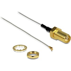 DeLOCK 88812 Coaxial Cable - 0.2m - Grey DeLOCK 88812 Coaxial Cable - 0.2m - Grey