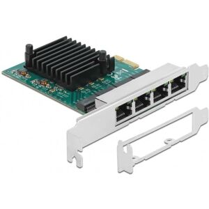 Tarjeta de Red DeLock 89025 - 4 Puertos Ethernet Gigabit PCIe Tarjeta de Red DeLock 89025 - 4 Puertos Ethernet Gigabit PCIe