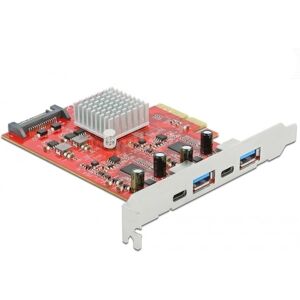 DeLOCK 89041 PCIe USB 3.2 Adapter - 10 Gbps - Windows 10/8.1 DeLOCK 89041 PCIe USB 3.2 Adapter - 10 Gbps - Windows 10/8.1