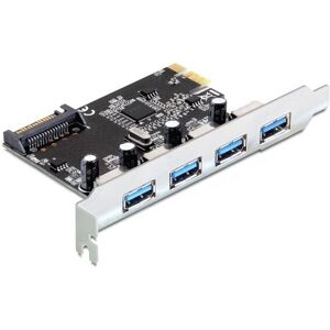 DeLOCK 89297 PCIe USB 3.0 Adapter - Eksterne Porte - Windows/Linux DeLOCK 89297 PCIe USB 3.0 Adapter - Eksterne Porte - Windows/Linux