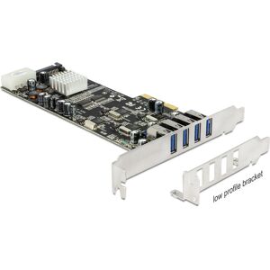 Scheda interfaccia PCIe USB 3.0 DeLOCK 89365 - Quattro porte esterne Scheda interfaccia PCIe USB 3.0 DeLOCK 89365 - Quattro porte esterne