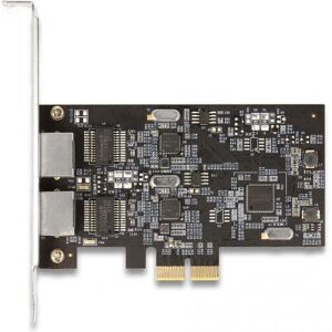 Carte réseau DeLock 89392 - Double Ethernet 2,5 Gbps - PCIe x2 - Profil bas Carte réseau DeLock 89392 - Double Ethernet 2,5 Gbps - PCIe x2 - Profil bas