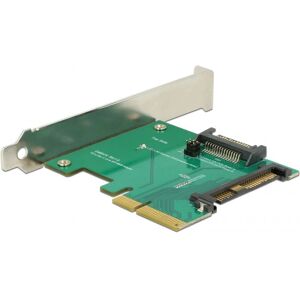 Carte d'interface U.2 DeLOCK 89673 - PCIe 3.0 x4, SATA, Interne Carte d'interface U.2 DeLOCK 89673 - PCIe 3.0 x4, SATA, Interne