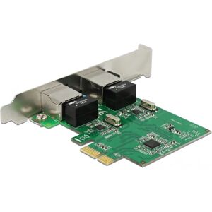 Placă de rețea DeLOCK 89999 - 2 porturi, 1Gbps, Verde - WLAN intern Placă de rețea DeLOCK 89999 - 2 porturi, 1Gbps, Verde - WLAN intern