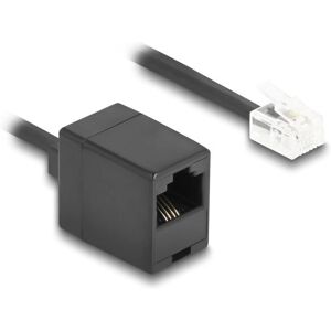DeLOCK 90064 Spiral Telephone Cable - 3m, Black DeLOCK 90064 Spiral Telephone Cable - 3m, Black