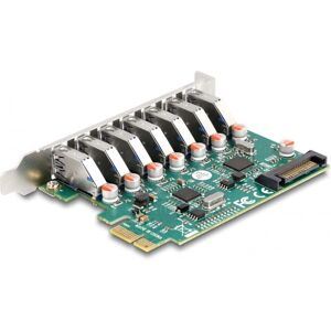 DeLOCK 90104 PCIe x1 USB 3.2 Gen 1 Adapter - 7 externe Ports DeLOCK 90104 PCIe x1 USB 3.2 Gen 1 Adapter - 7 externe Ports