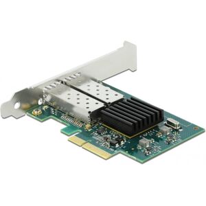 Carte réseau Delock - PCIe x4 Profil bas - Gigabit SFP x 2 Carte réseau Delock - PCIe x4 Profil bas - Gigabit SFP x 2
