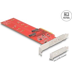 DeLOCK 90616 PCIe x8 to 2 x M.2 NVMe Adapter - Storage Controller DeLOCK 90616 PCIe x8 to 2 x M.2 NVMe Adapter - Storage Controller