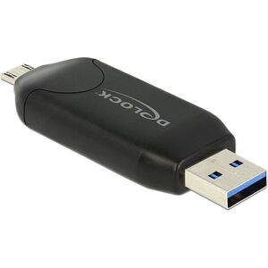 DeLOCK 91734 Micro-USB Kaartlezer - Zwart DeLOCK 91734 Micro-USB Kaartlezer - Zwart