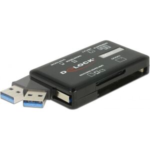 DeLOCK 91758 USB 3.2 Card Reader - Black DeLOCK 91758 USB 3.2 Card Reader - Black