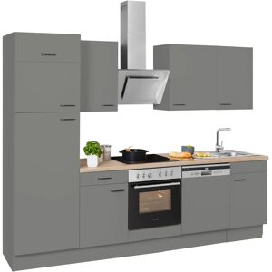 OPTIFIT Elga Küchenzeile - 280cm Grau Komplettküchen-Set OPTIFIT Elga Küchenzeile - 280cm Grau Komplettküchen-Set