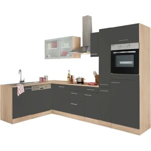 OPTIFIT Kalmar Winkelküche - Komplett 300cm x 175cm Anthrazit OPTIFIT Kalmar Winkelküche - Komplett 300cm x 175cm Anthrazit