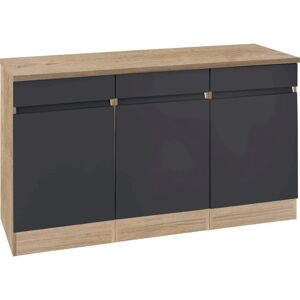 Optifit Roth Schrank - Reversible 3 Regale, 3 Schubladen, 3 Türen - Schrank Optifit Roth Schrank - Reversible 3 Regale, 3 Schubladen, 3 Türen - Schrank