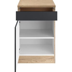 OPTIFIT Roth Unterschrank - 50x88x60cm - Komplett, Schwarz OPTIFIT Roth Unterschrank - 50x88x60cm - Komplett, Schwarz