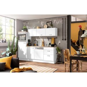Optifit Parma Küchenzeile - 240x60 cm, Weiß, Höhenverstellbare Regale Optifit Parma Küchenzeile - 240x60 cm, Weiß, Höhenverstellbare Regale