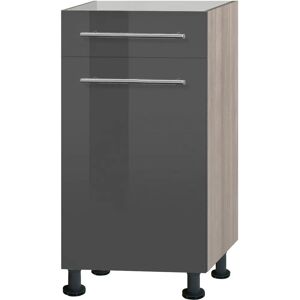 OPTIFIT Bern Unterschrank - Reversibel Hochglanz-Grau - 40cm OPTIFIT Bern Unterschrank - Reversibel Hochglanz-Grau - 40cm