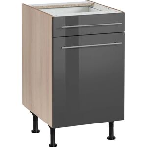 OPTIFIT Bern Unterschrank - 50cm breit, höhenverstellbare Einlegeböden, Grau OPTIFIT Bern Unterschrank - 50cm breit, höhenverstellbare Einlegeböden, Grau