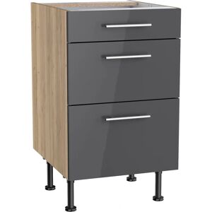 OPTIFIT Klara Schwarz Grau Küchenunterschrank OPTIFIT Klara Schwarz Grau Küchenunterschrank