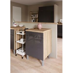 OPTIFIT Lilly Unterschrank - 60cm, 1 Tür, grau - Unterschrank OPTIFIT Lilly Unterschrank - 60cm, 1 Tür, grau - Unterschrank