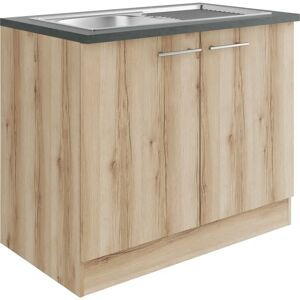 OPTIFIT Bella Wand-Schrank - 2 Türen, Beige, 100x60x84.8cm - Wandmontage OPTIFIT Bella Wand-Schrank - 2 Türen, Beige, 100x60x84.8cm - Wandmontage