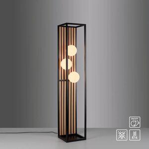 LEONIQUE Stehlampe Erinette - Akustikpaneele, Braun, 3 Flammen LEONIQUE Stehlampe Erinette - Akustikpaneele, Braun, 3 Flammen