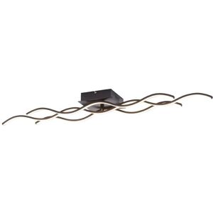 Leuchten Direkt LED Plafonnier WAVE Noir - Lampe de Plafond - Publicité Leuchten Direkt LED Plafonnier WAVE Noir - Lampe de Plafond - Publicité