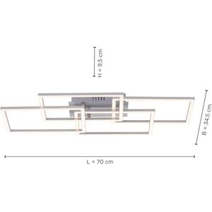 Leuchten Direkt LED Deckenleuchte - 4-flammig, Grau, Memory, Dimmbar Leuchten Direkt LED Deckenleuchte - 4-flammig, Grau, Memory, Dimmbar