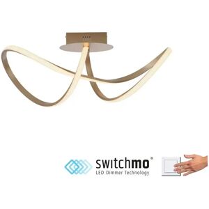 Leuchten Direkt Maria Dorée Lampe de Plafond LED Dimmable - Lampe de Plafond - Publicité Leuchten Direkt Maria Dorée Lampe de Plafond LED Dimmable - Lampe de Plafond - Publicité