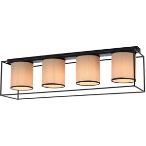 Leuchten Direkt Raven Lampe Plafond Noire 4 Bras - Éclairage de Plafond - Publicité Leuchten Direkt Raven Lampe Plafond Noire 4 Bras - Éclairage de Plafond - Publicité