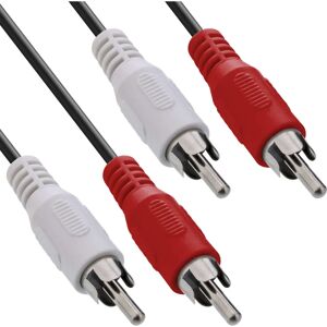 Câble audio InLine 89931 - 2 x RCA, 10 m, Noir Câble audio InLine 89931 - 2 x RCA, 10 m, Noir