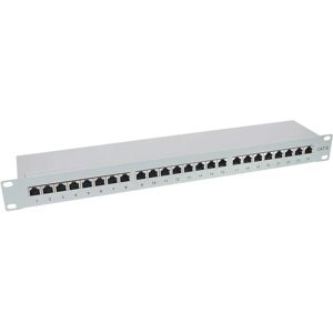InLine Patch Panel 24-Port Cat6 19" Light Gray InLine Patch Panel 24-Port Cat6 19" Light Gray